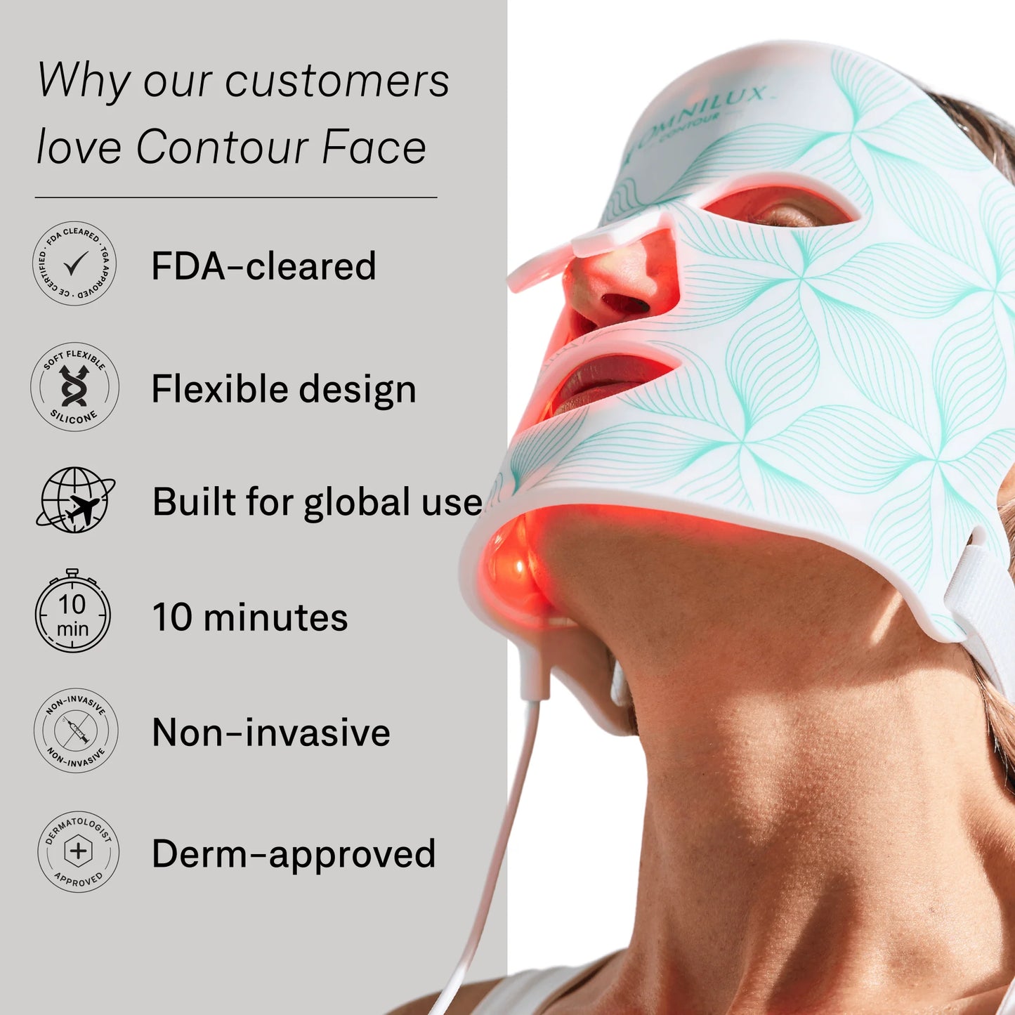Omnilux Contour Face │ Red light therapy mask