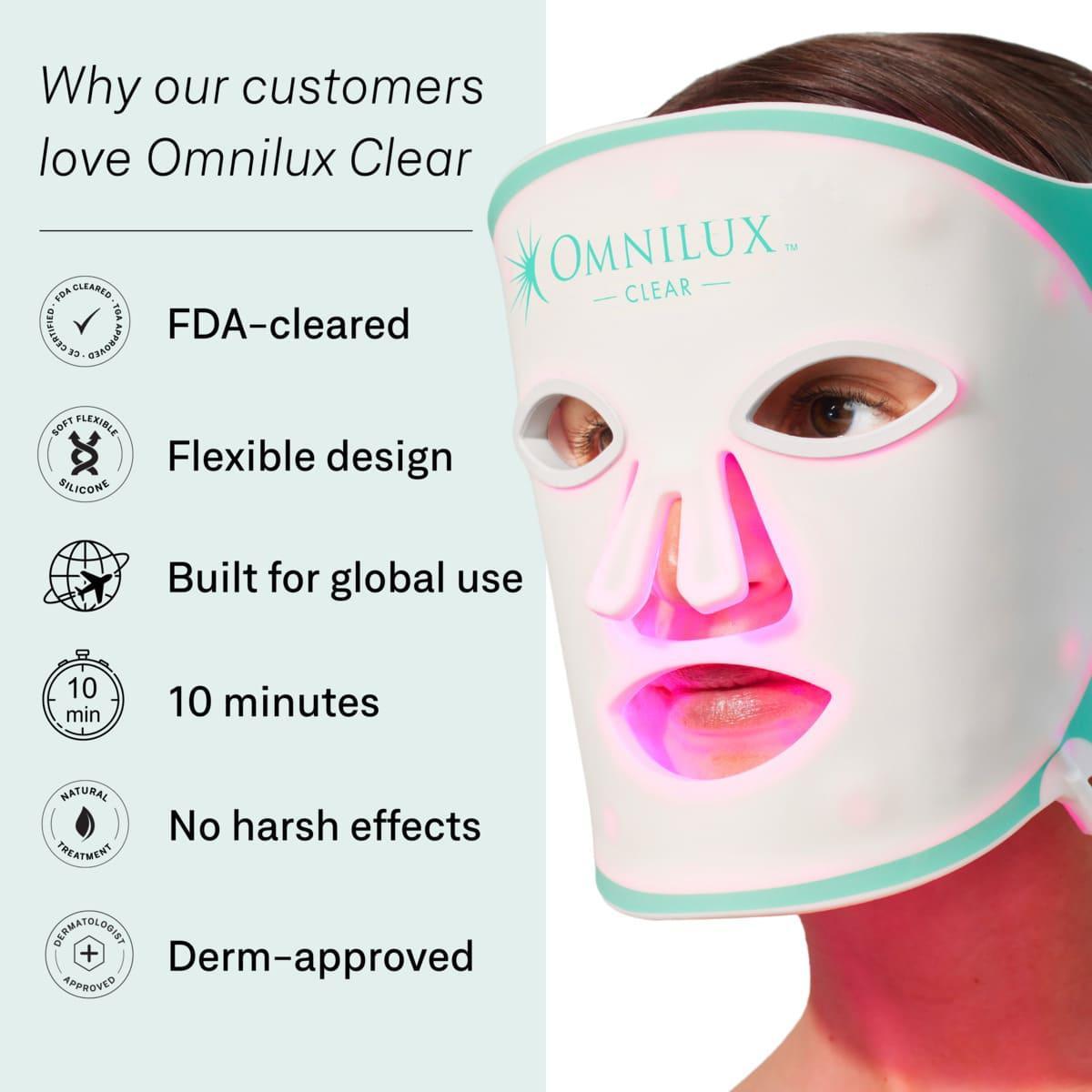 Omnilux Clear │ Blue + Red LED Device for Acne